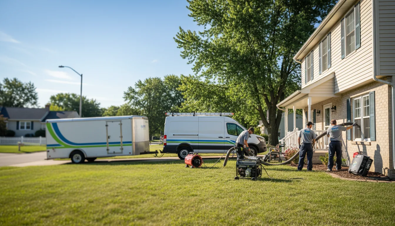 Flooded Basement Restoration And Cleanup With Repair in Gary, IN near me